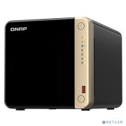 QNAP TS-464-8G Сетевое хранилище без дисков/ SMB NAS 4 HDD trays, 4-core Intel Celeron N5105/N5095 2.0-2.9 GHz, 8 GB RAM (1 x 8 GB) up to 16 GB (2 x 8GB), 2x2.5 Gigabit Ethernet Товар под заказ