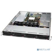 Supermicro SYS-510P-WTR SuperServer 1U 510P-WTR no CPU(1)3rd Gen Xeon Scalable/TDP 270W/ no DIMM(8)/SATARAID HDD(4)LFF/2x10GbE/2xFHHL,1xLP,M2/ 500W Товар под заказ