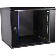 ЦМО Шкаф телекоммуникационный настенный разборный 9U (600х350) дверь стекло,цвет черный (ШРН-Э-9.350-9005) Товар под заказ