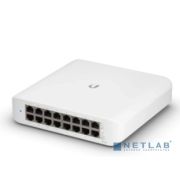 UBIQUITI USW-LITE-16-POE PoE-коммутатор, 16х 1G RJ45, раздача 45 Вт Товар под заказ