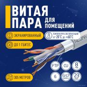 Кабель NEOMAX [NM20611] F/UTP cat.6 4 пары (305 м) 0.57 мм (23 AWG) Медь LSZH;  Fluke Tested Товар под заказ
