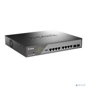D-Link DSS-200G-10MPP/A1A Настраиваемый L2 коммутатор с 8 портами 10/100/1000Base-T и 2 портами 1000Base-X SFP (8 портов PoE 802.3af/at/bt, PoE-бюджет 242 Вт, дальность до 250 м) Товар под заказ