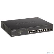 D-Link DGS-1100-10MPPV2/A3A Настраиваемый L2 коммутатор с 8 портами 10/100/1000Base-T и 2 портами 1000Base-X SFP (порты 1-8 PoE 802.3af/at, порты 7-8 PoE 802.3bt, PoE-бюджет 242 Вт) Товар под заказ