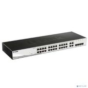 D-Link DGS-1210-28/F3A Настраиваемый L2 коммутатор с 24 портами 10/100/1000Base-T и 4 комбо-портами 100/1000Base-T/SFP Товар под заказ