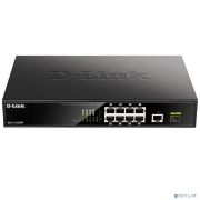D-Link DGS-1010MP/A1A Неуправляемый коммутатор с 9 портами 10/100/1000Base-T, 1 портом 1000Base-X SFP (8 портов PoE 802.3af/at, PoE-бюджет 125 Вт) Товар под заказ