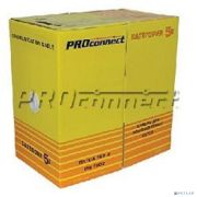 PROconnect (01-0154) Кабель витая пара F/UTP, CAT 5e, PE, 4PR, 24AWG, OUTDOOR, SOLID, черный, 305м Товар под заказ