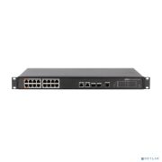 DAHUA DH-PFS4218-16ET-190 16-портовый управляемый коммутатор с РоЕ, уровень L2, 16xRJ45 100Mb PoE, 2хКомбо SFP/RJ45 1Gb uplink, суммарно 190Вт, коммутация 8.8 Гбит/с, MAC-таблица 4К Товар под заказ