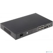 DAHUA DH-PFS4210-8GT-150 10-портовый гигабитный управляемый коммутатор с PoE, уровень L2, 8xRJ45 1Gb PoE, 2xSFP 1Gb, суммарно 150Вт, коммутация 20 Гбит/с, MAC-таблица 8К, металл Товар под заказ