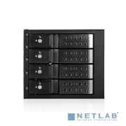 Procase T3-304-SATA3-BK {Hot-swap корзина 4 SATA3/SAS 6Gb (черный) hotswap trayless aluminium mobie rack module (3x5,25) 1xFAN 80x15mm} Товар под заказ