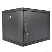 ЦМО Шкаф телекоммуникационный настенный разборный 9U (600 x 650) съемные стенки, дверь стекло, цвет черный (ШРН-М-9.650-9005) Товар под заказ