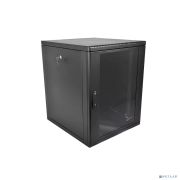 ЦМО Шкаф телекоммуникационный настенный разборный 12U (600 x 650) съемные стенки, дверь стекло, цвет черный (ШРН-М-12.650-9005) Товар под заказ