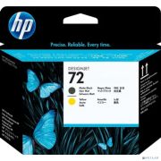 HP C9384A Печатающая головка №72, Matte Black & Yellow {DJ T610/T620/T770/T1100/T1120/T1200, Matte Black & Yellow} Товар под заказ