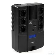ИБП Бастион SKAT-UPS 800-AID-IN-1x9 {Line-interactive, 800/480Вт, LCD-дисплей, USB/ RJ-45, АКБ 1х 9Ач, сверху ЕВРО 3+3, реестр МПТ} (8935) Товар под заказ