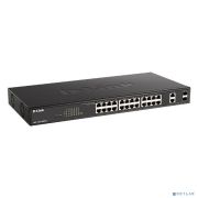 D-Link DGS-1100-26MPV2/A3A Настраиваемый L2 коммутатор с 24 портами 10/100/1000Base-T и 2 комбо-портами 1000Base-T/SFP (24 порта PoE 802.3af/at, PoE-бюджет 370 Вт) Товар под заказ