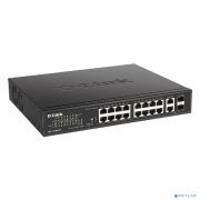 D-Link DES-1018MPV2/A1A Неуправляемый коммутатор с 16 портами 10/100Base-TX и 2 комбо-портами 100/1000Base-T/SFP (16 портов PoE 802.3af/at, PoE-бюджет 247 Вт, дальность до 250 м) Товар под заказ