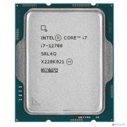 CPU Intel Core i7-12700 Alder Lake OEM {2.1 ГГц/ 4.8 ГГц в режиме Turbo, 25MB, Intel UHD Graphics 770, LGA1700} Товар под заказ