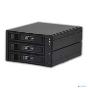 Procase L3-203-SATA3-BK {Hot-swap корзина 3 SATA3/SAS 6Gb, черный, с замком, hotswap aluminium mobie rack module (2x5,25) 1xFAN 80x15mm} Товар под заказ