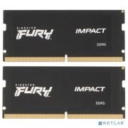 Память оперативная/ Kingston 32GB 4800MT/s DDR5 CL38 SODIMM (Kit of 2) FURY Impact PnP KF548S38IBK2-32 Товар под заказ