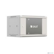 БАСТИОН SKAT TB-12W660GF Шкаф настенный телекоммуникационный 12U 600х600х635мм, дверь стеклянная {4422} {1.5 года гарантия} Товар под заказ