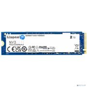 Kingston SSD NV3, 2000GB, M.2(22x80mm), NVMe, PCIe 4.0 x4, 3D TLC SNV3S/2000G Товар под заказ