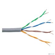 Rexant (01-0041-R) Кабель витая пара U/UTP, CAT 5e, PVC нг(А)-LS, 4х2х0,52мм, 4PR, 24AWG, INDOOR, SOLID, серый, 305м, Товар под заказ Товар под заказ