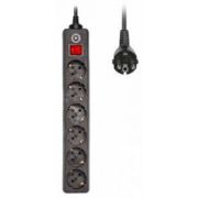 Фильтр сетевой BURO 600SH-5-B 5м (6 розеток) черный