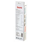 Фильтр сетевой BURO 600SH-16-3-B 3м (6 розеток) черный