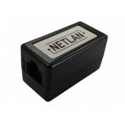 Соединитель Netlan RJ-45/RJ-45 кат.5e, черный, 1шт. (EC-UCB-55-UD2-BK)