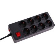 Сетевой фильтр Buro 800SH-1.8-B 1.8м (8 розеток) черный (коробка)