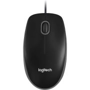 Мышь Logitech B100 Optical Mоuse USB Black, 910-003357/910-006605