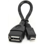 Кабель USB2.0(AF-MicroBM) 0.15м, Gembird/Cablexpert (A-OTG-AFBM-001)