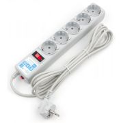 Фильтр-удлинитель PowerCube, 1.9м , 5 розеток (SPG-B-6), серый