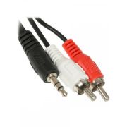 Кабель Aceline 3.5 mm jack - RCA х2 черный 3 метра