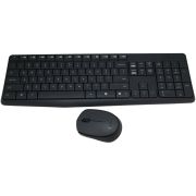 Клавиатура/мышь (беспроводной комплект) Logitech Wireless Desktop MK235, (Keybord&mouse), USB, Black