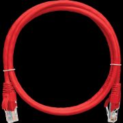 Патч-корд NIKOMAX 4 пары, Кат.5е (Класс D), 100МГц, 2хRJ45/8P8C, T568B, заливной, с защитой защелки, многожильный, BC (чистая медь), 24AWG (7х0,205мм), LSZH нг(А)-HFLTx, красный, 0,15м