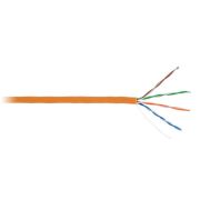 Кабель UTP 5e 4 пары, NETLAN, 100МГц, одножильный, BC (чистая медь), внутренний, LSZH нг(B)-HF, оранжевый, 305м (EC-UU004-5E-LSZH-OR)