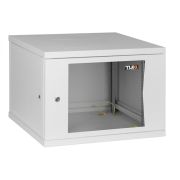 Шкаф настенный разборный 19, 9U, стеклянная дверь, Ш600хВ436хГ450мм, 1 пара монтажных направляющих,